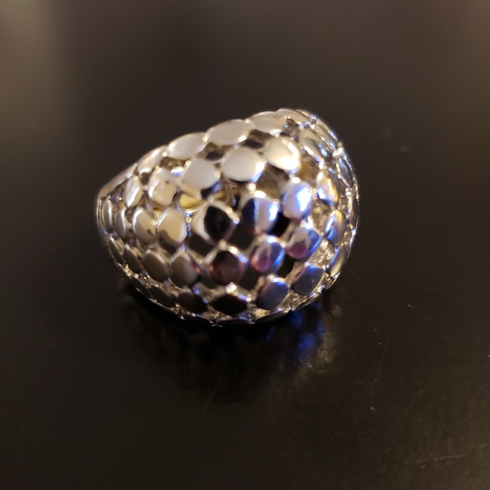 🔥3/$20 Silver Stretch Modern Fashion Ring